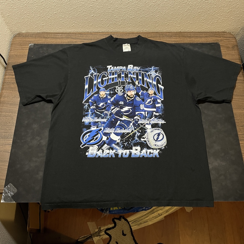 Tampa Bay Lightning Shirt Rap Tee Kucherov Vasilevskiy Stamkos Hockey Champions